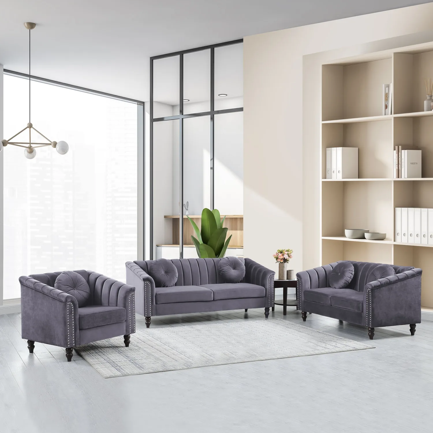 Anihome 3 Piece Sofa Set